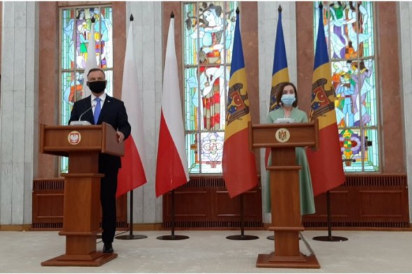 Declarațiile Președintelui polonez către Maia Sandu: „Schimbarea în Republica Moldova este posibilă la fel cum a fost posibilă şi în Polonia”